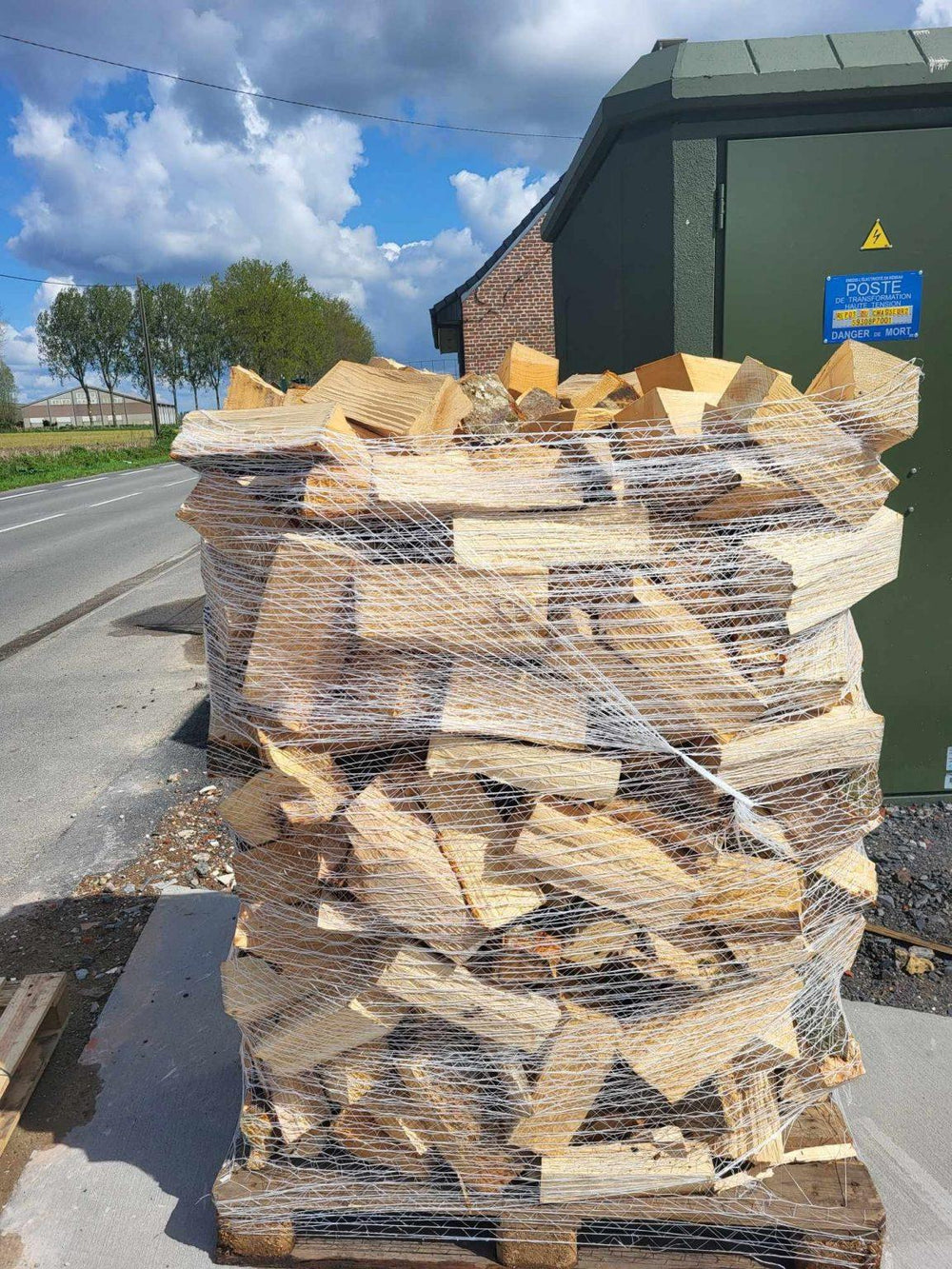 Ballot de bois vrac en filet 30cm Mode de livraison