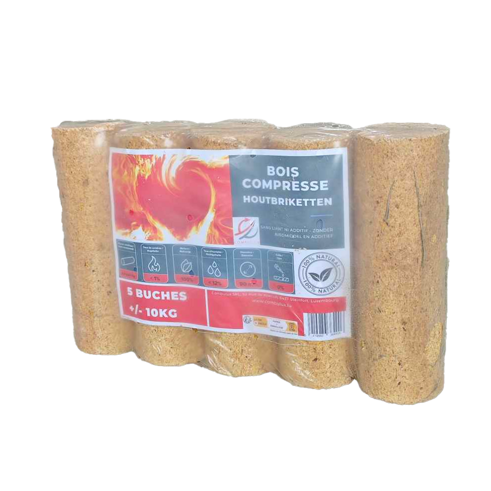 Palette de x96 sacs de 5 Buches densifiées Combulux