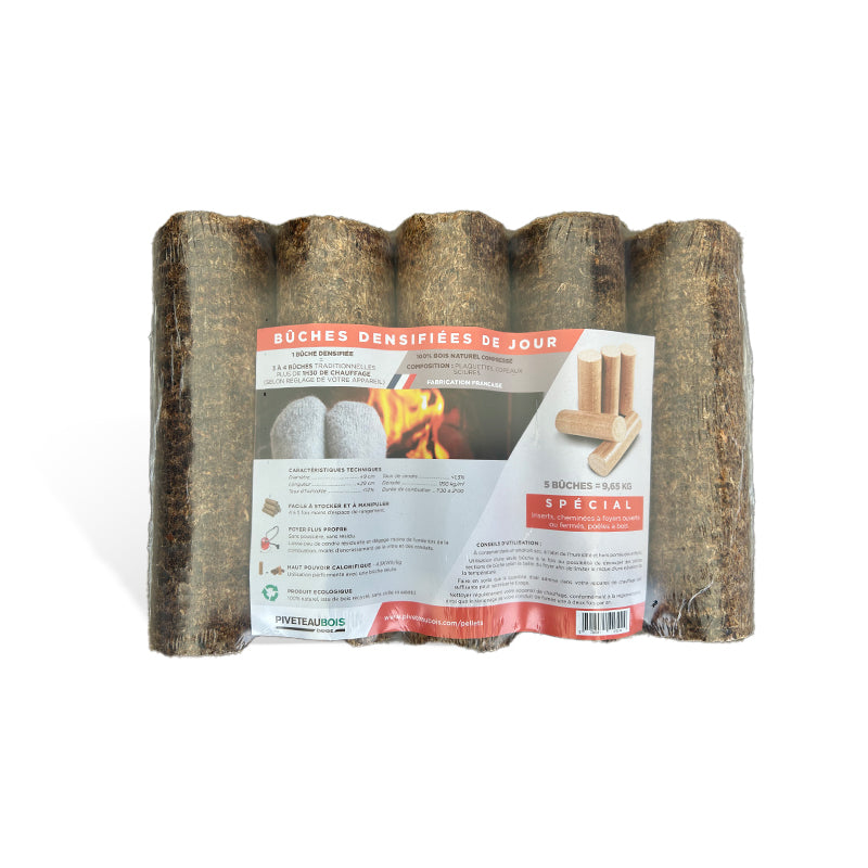 Palette de x104 sacs de 5 Buches densifiées Piveteau